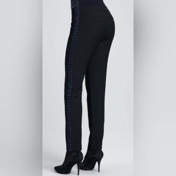 Tory Burch Tobie Wool Blend Tweed Stripe Dress Pants Womens Size 10 - Picture 13 of 14